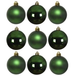Kleine kerstballen - 36x st - donkergroen - D4 cm - glas - kerstversiering