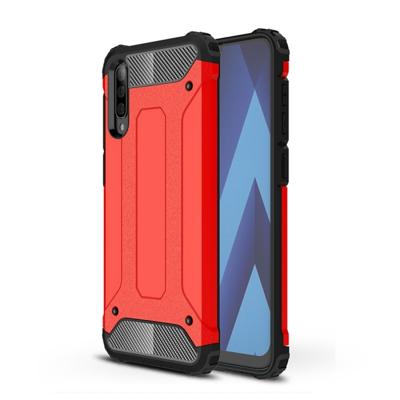 Magic Armor TPU + PC combinatie Case voor Galaxy A50 (rood)
