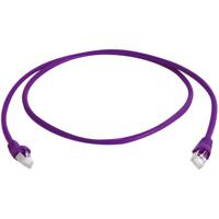 Telegärtner 100008035 RJ45 Netwerkkabel, patchkabel CAT 6A S/FTP 0.25 m Violet UL gecertificeerd, Vlambestendig, Snagless, UL gecertificeerd 1 stuk(s) - thumbnail