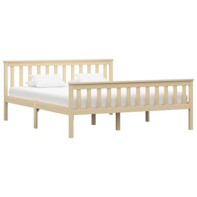 Bedframe massief grenenhout naturel 160x200 cm