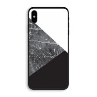 Combinatie marmer: iPhone XS Biologisch afbreekbaar hoesje