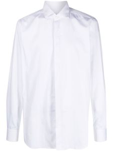 Xacus chemise en coton à manches longues - Blanc