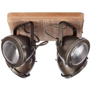 Brilliant Landelijke opbouwspotCarmen Wood 4-lichts - 72035/84