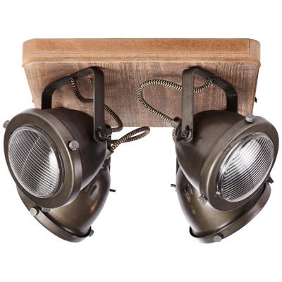 Brilliant Landelijke opbouwspotCarmen Wood 4-lichts - 72035/84
