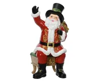 Kerstman polyresin l15b11.5h24cm rd Kerstman polyresin l15b11.5h24cm rd