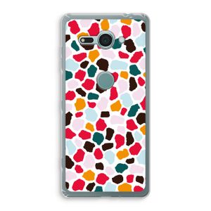 Colored Giraffe: Sony Xperia XZ2 Compact Transparant Hoesje