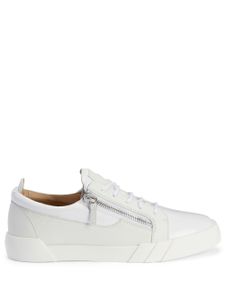 Giuseppe Zanotti baskets en cuir à fermeture zippée - Blanc