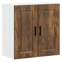 Keukenbovenkast Porto bewerkt hout gerookt eikenkleurig