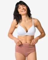HEMA Dames Tailleslips Stretch Katoen - 2 Stuks Lichtbruin (lichtbruin)