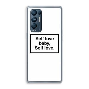 Self love: Oppo Find X3 Neo Transparant Hoesje
