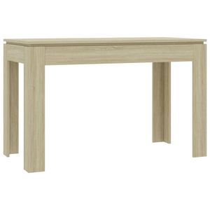 The Living Store Eettafel Sonoma Eiken 120 x 60 x 76 cm - Strak Ontwerp