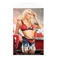 Ondergoed Set Fantasy Lingerie Rood (S/M)