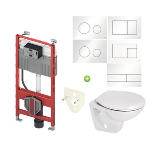 TECE Profil Toiletset set02 BWS Compact met TECE Drukplaat