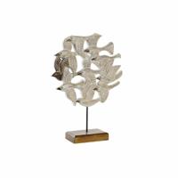 Decoratieve figuren DKD Home Decor Beige Ijzer Vogels (38 x 11,5 x 54 cm)