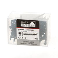 Spaanpl.schr.zwart pk tx20 4.0X40(100)