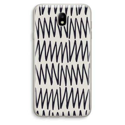 Marrakech Zigzag: Samsung Galaxy J7 (2017) Transparant Hoesje