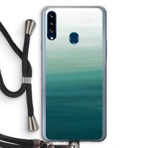 Ocean: Samsung Galaxy A20s Transparant Hoesje met koord