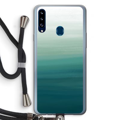 Ocean: Samsung Galaxy A20s Transparant Hoesje met koord