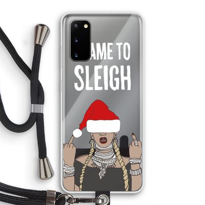Came To Sleigh: Samsung Galaxy S20 Transparant Hoesje met koord