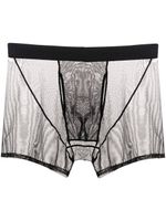 Fleur Du Mal boxer à empiècements en mesh - Noir