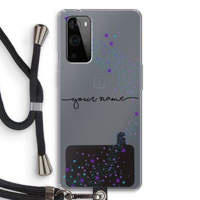Sterren: OnePlus 9 Pro Transparant Hoesje met koord
