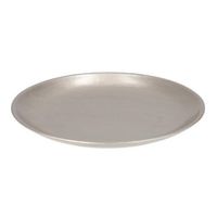 Rond kaarsenbord/kaarsenplateau zilver hout 28 cm - Kaarsenplateaus - thumbnail