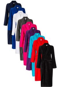 Sauna badjas in diverse kleuren-zwart-xxl
