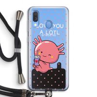 Love You A Lotl: Samsung Galaxy A40 Transparant Hoesje met koord
