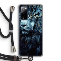 Darkness Lion: Samsung Galaxy S20 FE / S20 FE 5G Transparant Hoesje met koord