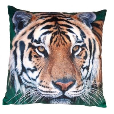 Ravensden Sierkussen - tijger print - 40 x 40 cm - met rits - jungle