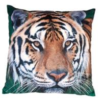Ravensden Sierkussen - tijger print - 40 x 40 cm - met rits - jungle