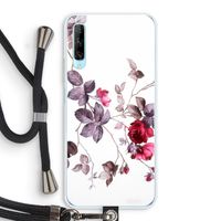 Mooie bloemen: Huawei P Smart Pro Transparant Hoesje met koord