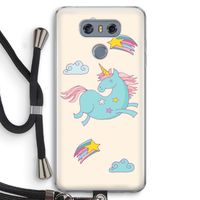 Vliegende eenhoorn: LG G6 Transparant Hoesje met koord