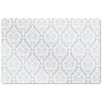 Zeller tafel placemats met barok print - wit - 43,5 x 28,5 cm - Vintage onderleggers