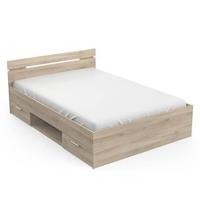 Calicosy - Bed met opbergruimte Michigan - 204 cm - Eikeneffect