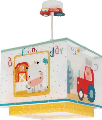 Dalber Kinderkamer hanglampMy Farm geel met wit - 63402