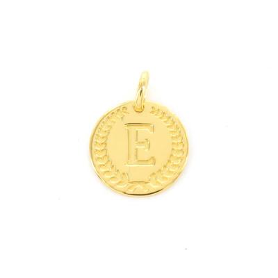 Imotionals Ronde Kettinghanger Letter E Goud