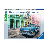 Ravensburger Puzzel 1500 stukjes Auto in Cuba - thumbnail