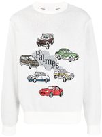 Palmes pull à logo en intarsia - Blanc Palmes pull à logo en intarsia - Blanc