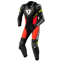 REV'IT! Hyperspeed 2 1-piece suit, 1-delig motorpak, Zwart Fluorood