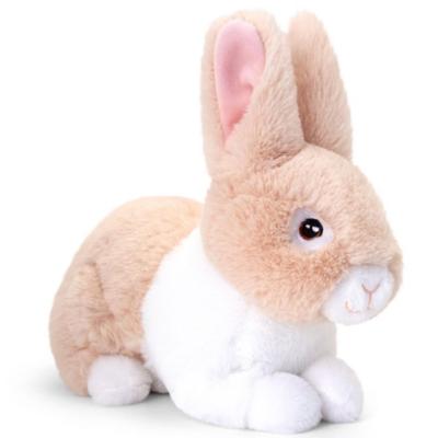 Keel Toys pluche Konijn - knuffeldier - beige - zittend - 25 cm