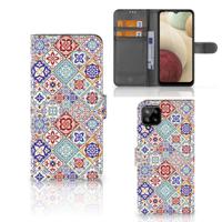 Samsung Galaxy A12 | Bookcase | Tiles Color