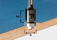 Festool Accessoires kantenfrees HW schacht 8 mm HW S8 D19/20WM Z2 | 491082 - 491082