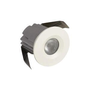 Inbouw Led-Spot Bellezza Bagno Simon IP44 3000 Kelvin 4,2x3,6x3,6 cm XPE Mat Wit Bellezza Bagno