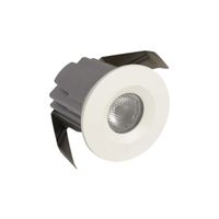 Inbouw Led-Spot Bellezza Bagno Simon IP44 3000 Kelvin 4,2x3,6x3,6 cm XPE Mat Wit Bellezza Bagno - thumbnail