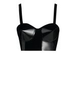 Maison Margiela soutien-gorge en latex à balconnets - Noir - thumbnail