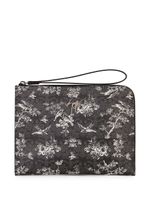 Giuseppe Zanotti pochette Fabian à fleurs - Noir