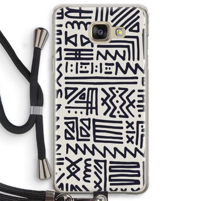 Marrakech print: Samsung Galaxy A5 (2016) Transparant Hoesje met koord