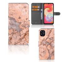 Samsung Galaxy A04e | Bookcase | Marmer Oranje