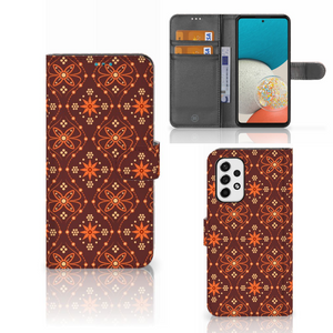 Samsung Galaxy A53 Telefoon Hoesje Batik Brown